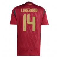 Belgium Dodi Lukebakio #14 Replica Home Shirt Euro 2024 Short Sleeve